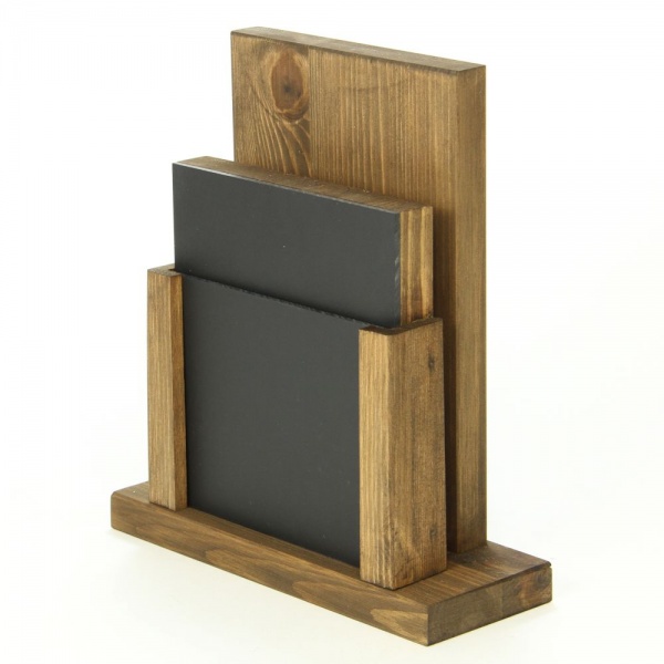 Chalkboard Menu Holder Dark Oak